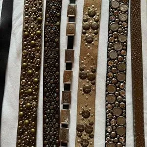 HANDMADE Y2K BEDAZZLED JEWEL EMBELLISHED BELTS x7 ??gold black crystal silver Accessories | Handmade Y2k Bedazzled Jewel Embellished Belts  main image 4